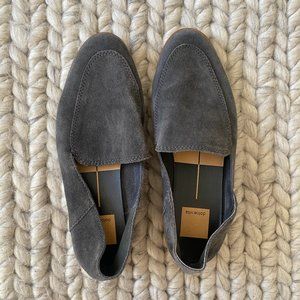 Dolce Vita grey suede Perrie loafers, sz 6.5 free ship